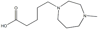 5-(4-methyl-1,4-diazepan-1-yl)pentanoic acid Struktur