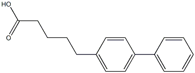 5-(4-phenylphenyl)pentanoic acid Struktur