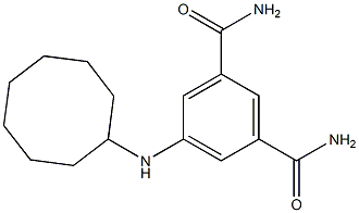 5-(cyclooctylamino)benzene-1,3-dicarboxamide Struktur