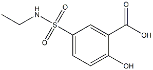 5-(ethylsulfamoyl)-2-hydroxybenzoic acid Struktur