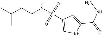 5-(hydrazinocarbonyl)-N-(3-methylbutyl)-1H-pyrrole-3-sulfonamide Struktur