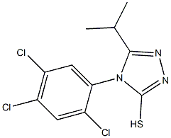 5-(propan-2-yl)-4-(2,4,5-trichlorophenyl)-4H-1,2,4-triazole-3-thiol Struktur