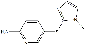 5-[(1-methyl-1H-imidazol-2-yl)sulfanyl]pyridin-2-amine Struktur