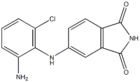 5-[(2-amino-6-chlorophenyl)amino]-2,3-dihydro-1H-isoindole-1,3-dione Struktur