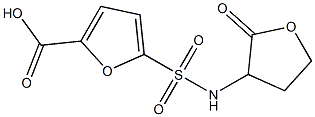 5-[(2-oxooxolan-3-yl)sulfamoyl]furan-2-carboxylic acid Struktur