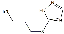 5-[(3-aminopropyl)sulfanyl]-1H-1,2,4-triazole Struktur