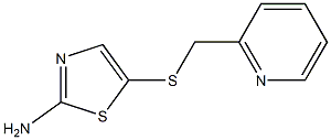 5-[(pyridin-2-ylmethyl)thio]-1,3-thiazol-2-amine Struktur