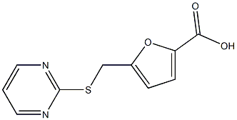 5-[(pyrimidin-2-ylsulfanyl)methyl]furan-2-carboxylic acid Struktur