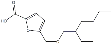 5-{[(2-ethylhexyl)oxy]methyl}furan-2-carboxylic acid Struktur