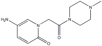 5-amino-1-[2-(4-methylpiperazin-1-yl)-2-oxoethyl]-1,2-dihydropyridin-2-one Struktur