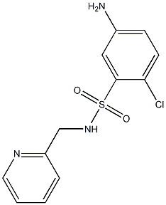 5-amino-2-chloro-N-(pyridin-2-ylmethyl)benzene-1-sulfonamide Struktur