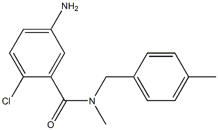 5-amino-2-chloro-N-methyl-N-[(4-methylphenyl)methyl]benzamide Struktur