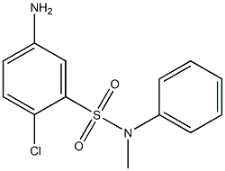 5-amino-2-chloro-N-methyl-N-phenylbenzene-1-sulfonamide Struktur