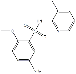 5-amino-2-methoxy-N-(3-methylpyridin-2-yl)benzene-1-sulfonamide Struktur