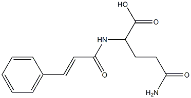 5-amino-5-oxo-2-{[(2E)-3-phenylprop-2-enoyl]amino}pentanoic acid Struktur