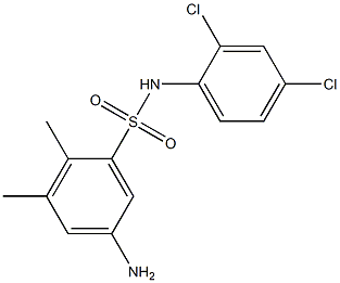 5-amino-N-(2,4-dichlorophenyl)-2,3-dimethylbenzene-1-sulfonamide Struktur