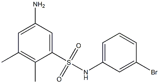 5-amino-N-(3-bromophenyl)-2,3-dimethylbenzene-1-sulfonamide Struktur