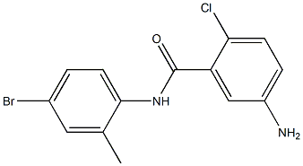 5-amino-N-(4-bromo-2-methylphenyl)-2-chlorobenzamide Struktur