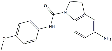 5-amino-N-(4-methoxyphenyl)-2,3-dihydro-1H-indole-1-carboxamide Struktur