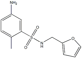 5-amino-N-(furan-2-ylmethyl)-2-methylbenzene-1-sulfonamide Struktur