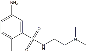 5-amino-N-[2-(dimethylamino)ethyl]-2-methylbenzene-1-sulfonamide Struktur