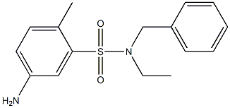 5-amino-N-benzyl-N-ethyl-2-methylbenzene-1-sulfonamide Struktur