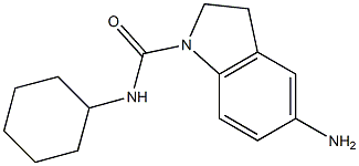 5-amino-N-cyclohexyl-2,3-dihydro-1H-indole-1-carboxamide Struktur