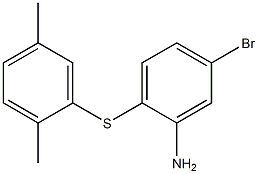 5-bromo-2-[(2,5-dimethylphenyl)sulfanyl]aniline Struktur