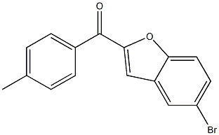 5-bromo-2-[(4-methylphenyl)carbonyl]-1-benzofuran Struktur