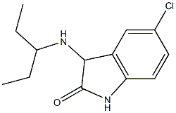 5-chloro-3-(pentan-3-ylamino)-2,3-dihydro-1H-indol-2-one Struktur