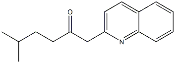 5-methyl-1-(quinolin-2-yl)hexan-2-one Struktur