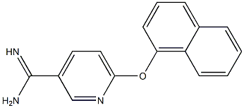 6-(1-naphthyloxy)pyridine-3-carboximidamide Struktur