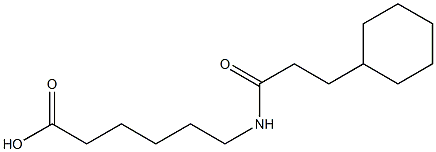 6-(3-cyclohexylpropanamido)hexanoic acid Struktur