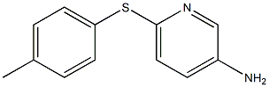 6-[(4-methylphenyl)sulfanyl]pyridin-3-amine Struktur