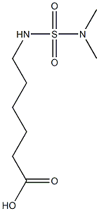 6-[(dimethylsulfamoyl)amino]hexanoic acid Struktur