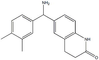 6-[amino(3,4-dimethylphenyl)methyl]-1,2,3,4-tetrahydroquinolin-2-one Struktur