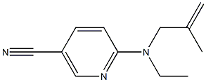 6-[ethyl(2-methylprop-2-enyl)amino]nicotinonitrile Struktur