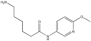 6-amino-N-(6-methoxypyridin-3-yl)hexanamide Struktur