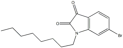 6-bromo-1-octyl-2,3-dihydro-1H-indole-2,3-dione Struktur