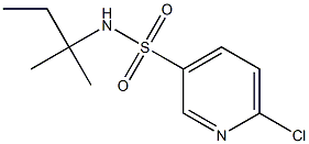 6-chloro-N-(2-methylbutan-2-yl)pyridine-3-sulfonamide Struktur