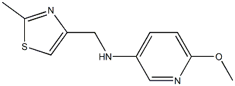 6-methoxy-N-[(2-methyl-1,3-thiazol-4-yl)methyl]pyridin-3-amine Struktur