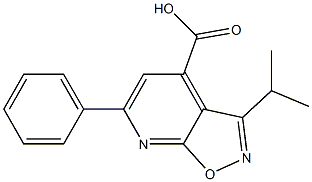 6-phenyl-3-(propan-2-yl)pyrido[3,2-d][1,2]oxazole-4-carboxylic acid Struktur