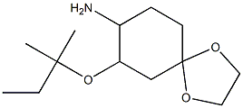 7-[(2-methylbutan-2-yl)oxy]-1,4-dioxaspiro[4.5]decan-8-amine Struktur