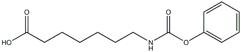 7-[(phenoxycarbonyl)amino]heptanoic acid Struktur