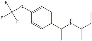 butan-2-yl({1-[4-(trifluoromethoxy)phenyl]ethyl})amine Struktur