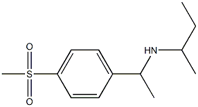 butan-2-yl[1-(4-methanesulfonylphenyl)ethyl]amine Struktur