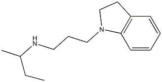 butan-2-yl[3-(2,3-dihydro-1H-indol-1-yl)propyl]amine Struktur