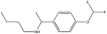 butyl({1-[4-(difluoromethoxy)phenyl]ethyl})amine Struktur