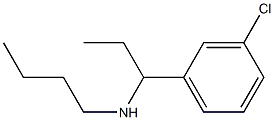 butyl[1-(3-chlorophenyl)propyl]amine Struktur