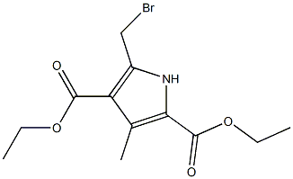 diethyl 5-(bromomethyl)-3-methyl-1H-pyrrole-2,4-dicarboxylate Struktur